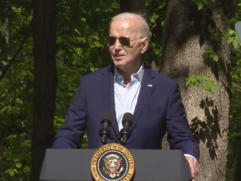 Marking Earth Day, President Joe Biden warned of the threats of climate change. 